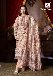 Alok suit winter aura wholesale dress material suppliers in mumbai
